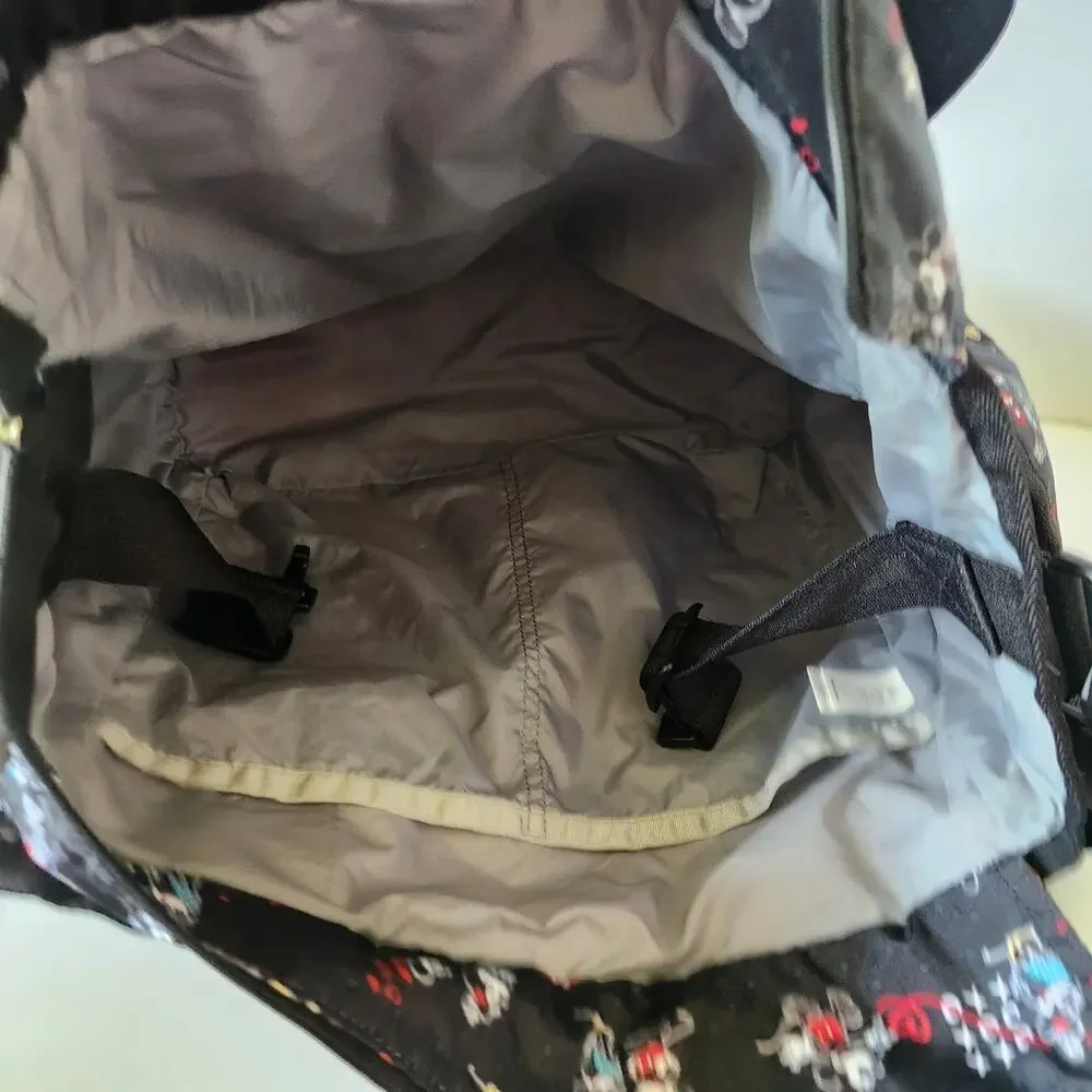 LeSportSac X Disney Baby Mickey Loves Minnie Black Diaper Bag Cargo Hearts